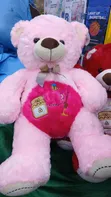 Big Size Red & Pink Teddy Bear - 2