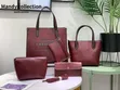 5 Piece Leather Handbag Set - 3
