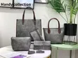 5 Piece Leather Handbag Set - 4