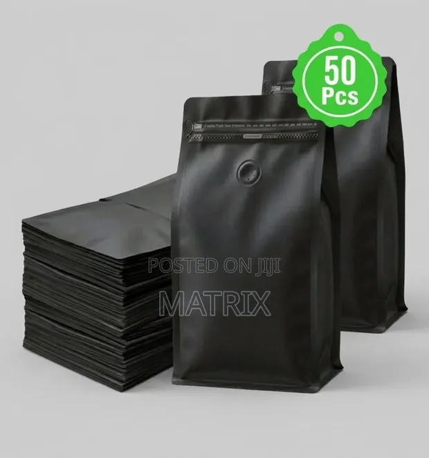 Coffee Ziplock Bags with Valve (50pcs) - 1