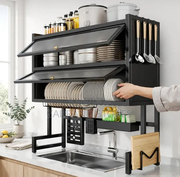 2-Tier Over-Sink Kitchen Rack Organizer - 1