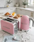 Uakeen Electric Teapot and 2-Slice Toaster Combo Set - 2