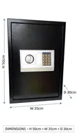 Cash Box Safe with Electronic Keypad and Dual Lock - 4