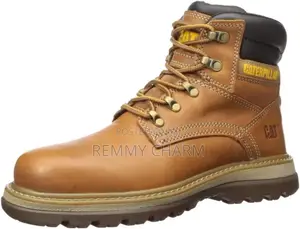 Caterpillar Men's Brown Leather Safety Boots