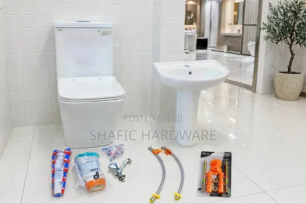Brand New Toilet Seat with Integrated Hand Basin - 1