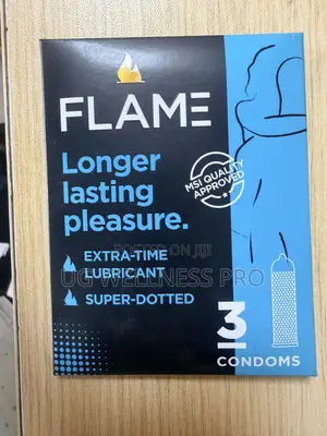 Flame Longer Lasting Pleasure Condoms 3 Pack