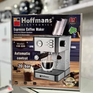 Hoffmans 20-Bar Espresso Machine (1500W) | Model HM-686