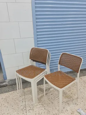 Mesh Texture Plastic Chairs - Brand New