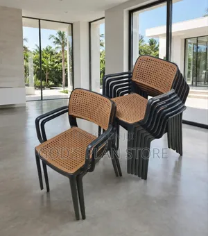 1pc Deluxe Plastic Dining Chairs - Brand New