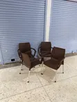 Silver Stand Plastic Chairs - 2