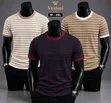 Vesbul Turkey Round-Neck Striped Men's T-Shirts - 2
