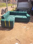 Classy Green Min L Sofa Set - 1