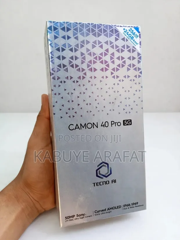 New Tecno Camon 40 Pro 5G 256GB Black - 1