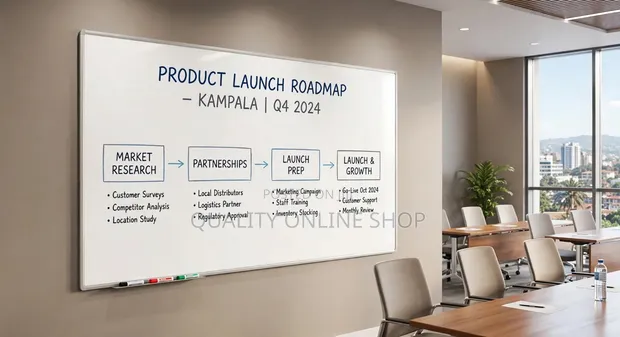 90x120cm Dry Erase Whiteboard - 1