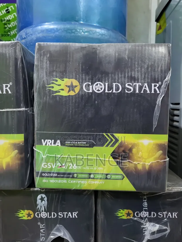 Gold Star GSV 24/24 12V VRLA Deep Cycle Battery - 1