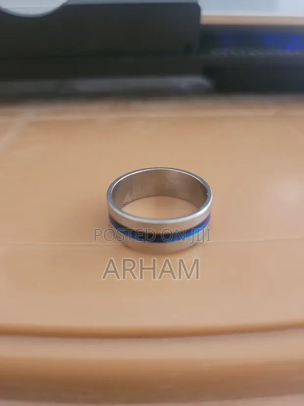 Artistic Designer Stainless Steel Ring Band - Unisex Size 18 - 1