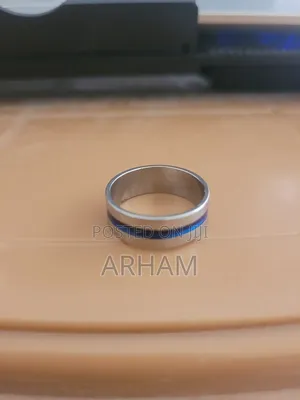 Artistic Designer Stainless Steel Ring Band - Unisex Size 18