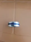 Artistic Designer Stainless Steel Ring Band - Unisex Size 18 - 2