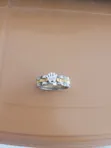 Men's Silver & Gold Tone Crown Ring - 2