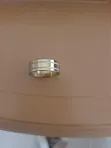 Men's Gold & Silver Two-Tone Band Ring - 2