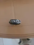 Men's Black & Silver Chain Ring - Stainless Steel - 2