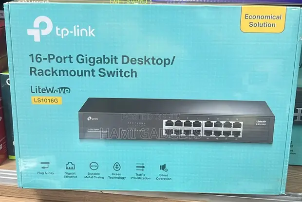 TP-Link LS1016G 16-Port Gigabit Network Switch - 1