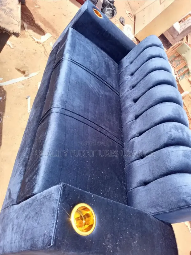 Brand New 3 Seater Sofa - Dark Blue - 1