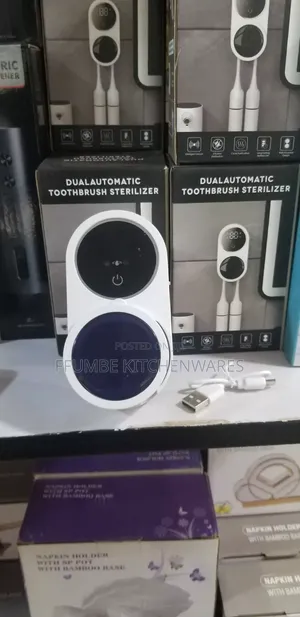 A&S Dual Automatic Toothbrush Sterilizer - White