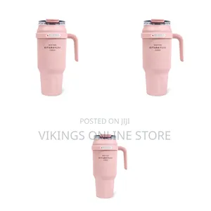 Insulated Stainless Steel Tumbler with Handle & Lid