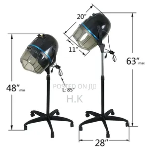 Professional 1300W Hair Bonnet Dryer - Adjustable Height
