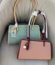 Chrisbella 'Blush Harmony' Two Tone Handbag & Crossbody Set - 5