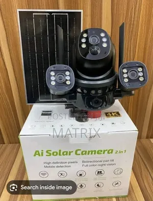 Triple Lens Solar Camera 4G/WiFi
