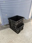 ESD Black Industrial Plastic Crate - 2