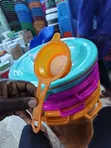 Multipurpose Plastic Kitchen Funnel with Removable Strainer - 3