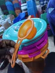Multipurpose Plastic Kitchen Funnel with Removable Strainer - 4