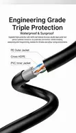 XLT Cat 6 Outdoor UTP Cable, 23 AWG, Double-Sheathed, 100m - 1
