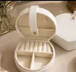 Mini Travel Jewelry Box - Velvet Organizer - 1
