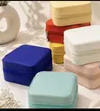 Mini Travel Jewelry Box - Velvet Organizer - 3