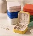 Mini Travel Jewelry Box - Velvet Organizer - 4