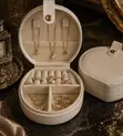 Mini Travel Jewelry Box - Velvet Organizer - 5