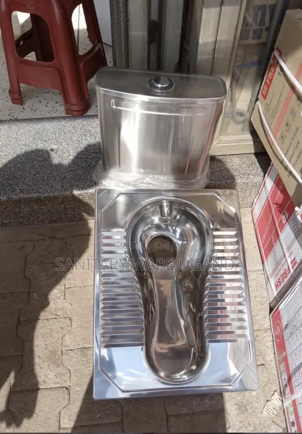 Metallic Squatting Toilet and Tank - 1