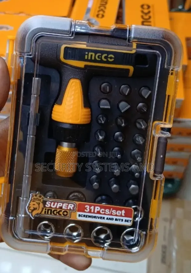 Ingco 31-Piece T-Handle Wrench & Driver Bit Set - 1