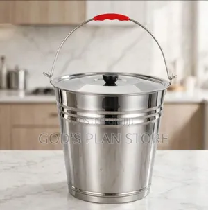 Stainless Steel Buckets (10 Litres) with Cover
