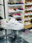 Nike Air Force 1 Triple White Double Velcro School Shoes - 2