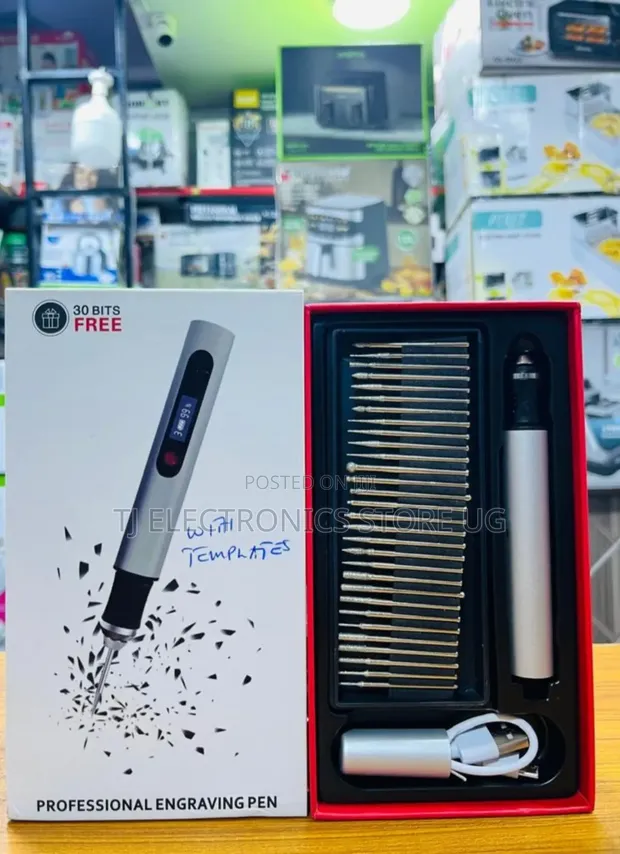30-Bit Engraving Pen with Templates - 1