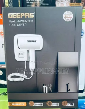 Geepas Wall Mounted Hair Dryer