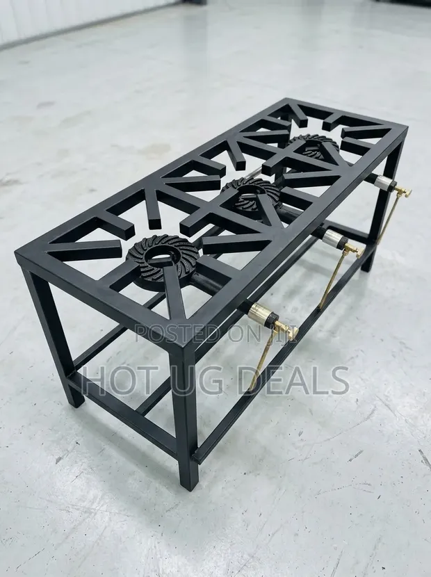 Heavy Duty Triple Burner Industrial Gas Cooker - 1