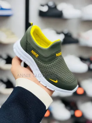 Boys' Army Green Sneakers - Sizes 30-35