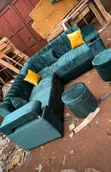 Forest Green Sofa Set - 1