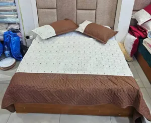 Grace Cotton Bedspreads - Coffee Brown (6x6)